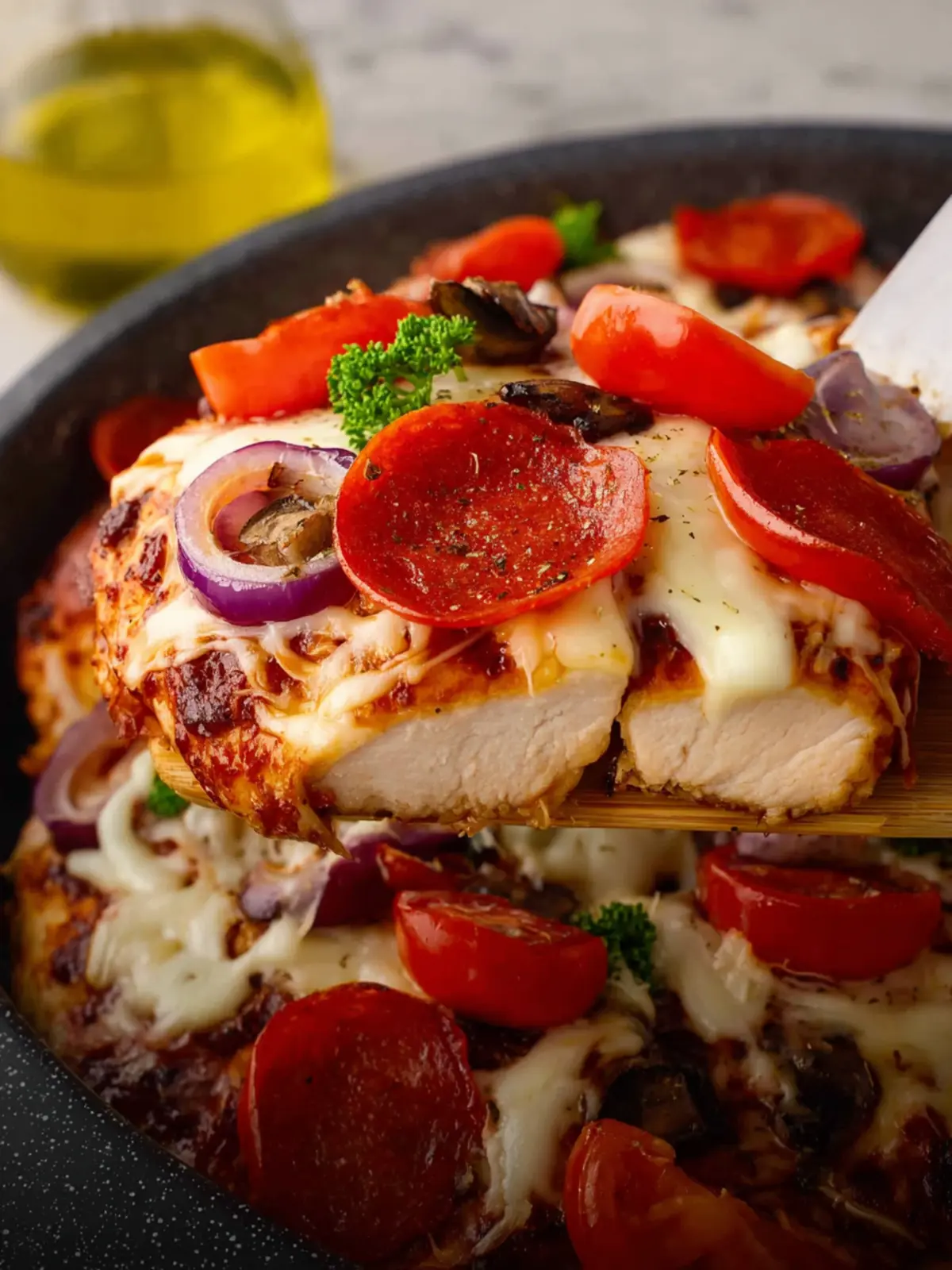 Low Carb Pizza Chicken {Keto Recipe} First Image