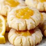 Shortbread Thumbprint Lemon Curd Cookies First Image