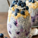 Easy Blueberry Chia Overnight Oats First Image