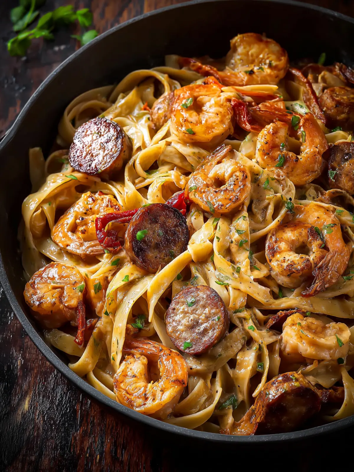 Cajun Shrimp and Sausage Pasta First Image