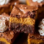 The BEST Fudgy Pumpkin Brownies Recipe First Image
