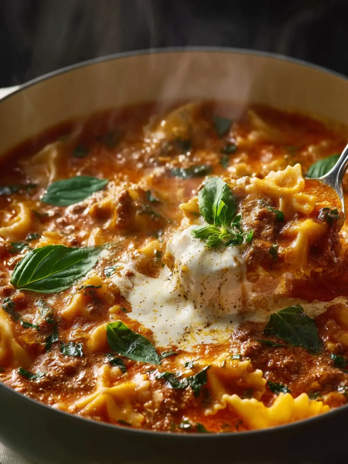 Mouthwatering One Pot Lasagna Soup Recipe You’ll Love! First Image