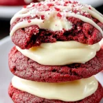Irresistible Red Velvet Cookies with Cream Cheese Frosting First Image