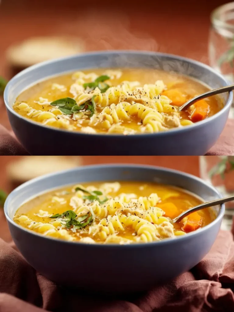 Quick and Easy Italian Penicillin Soup (Chicken Noodle Soup) First Image