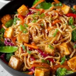Tofu Noodle Stir Fry First Image