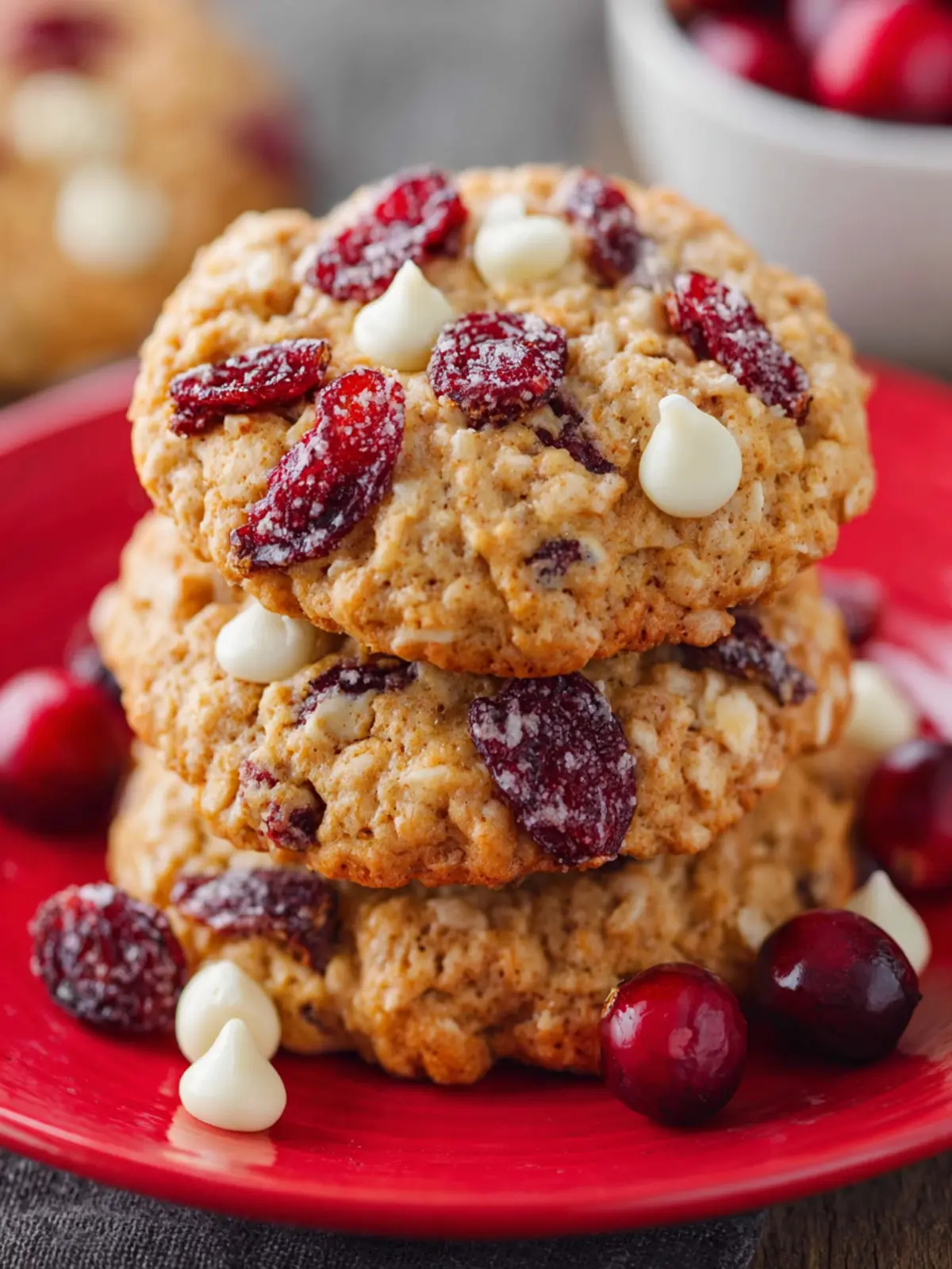 Cranberry Oatmeal Cookies First Image