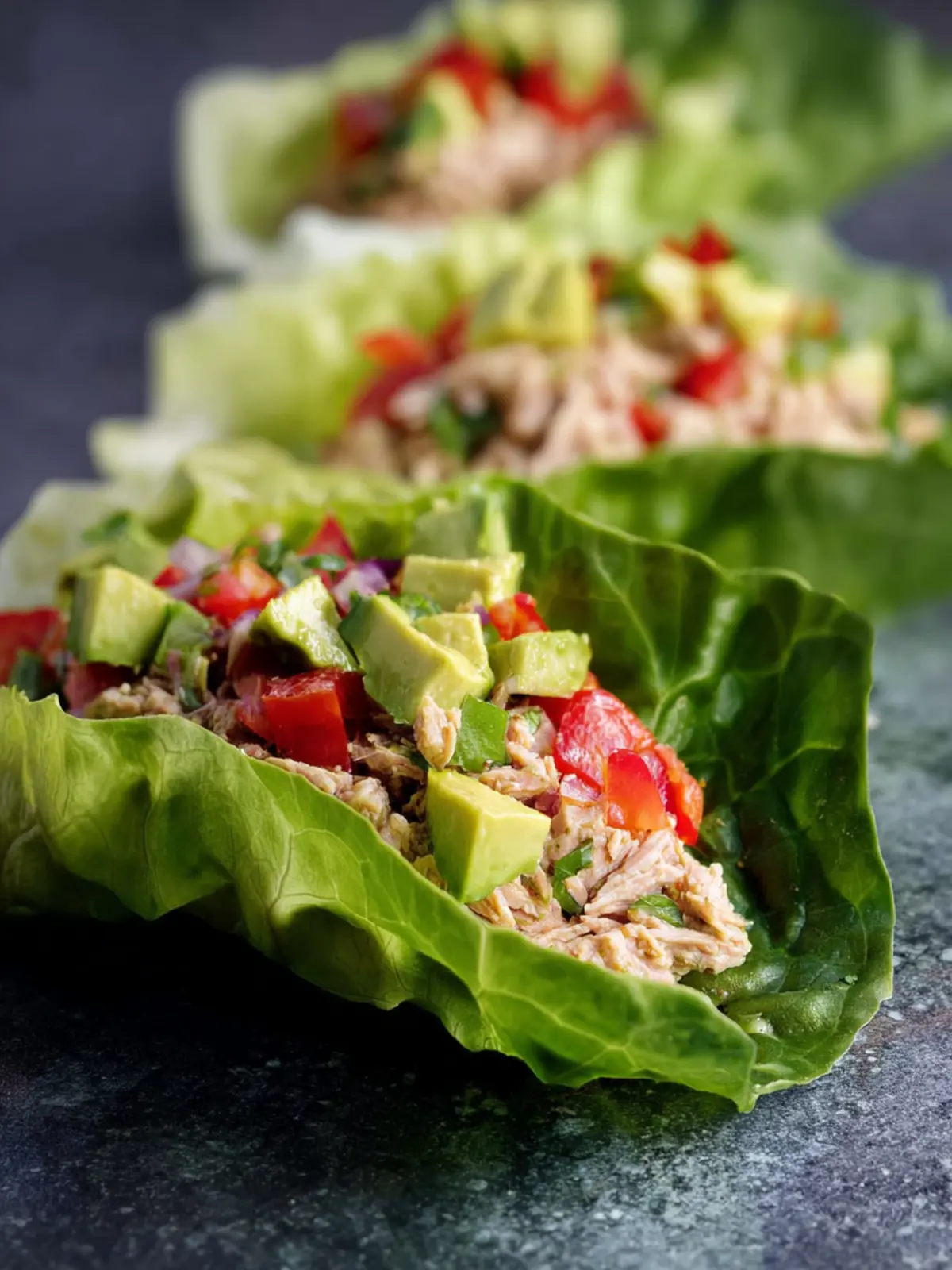 Avocado Tuna Lettuce Wraps First Image
