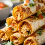 Crispy Super Bowl Easy Chicken Taquitos – 5 Ingredients! First Image