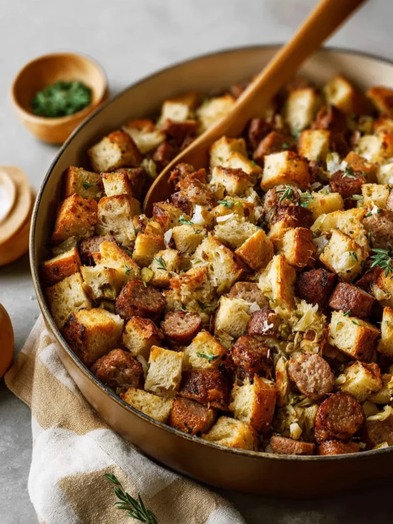 Easy Sausage and Herb Stuffing First Image