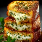 Garlic Bread Grilled Cheese First Image