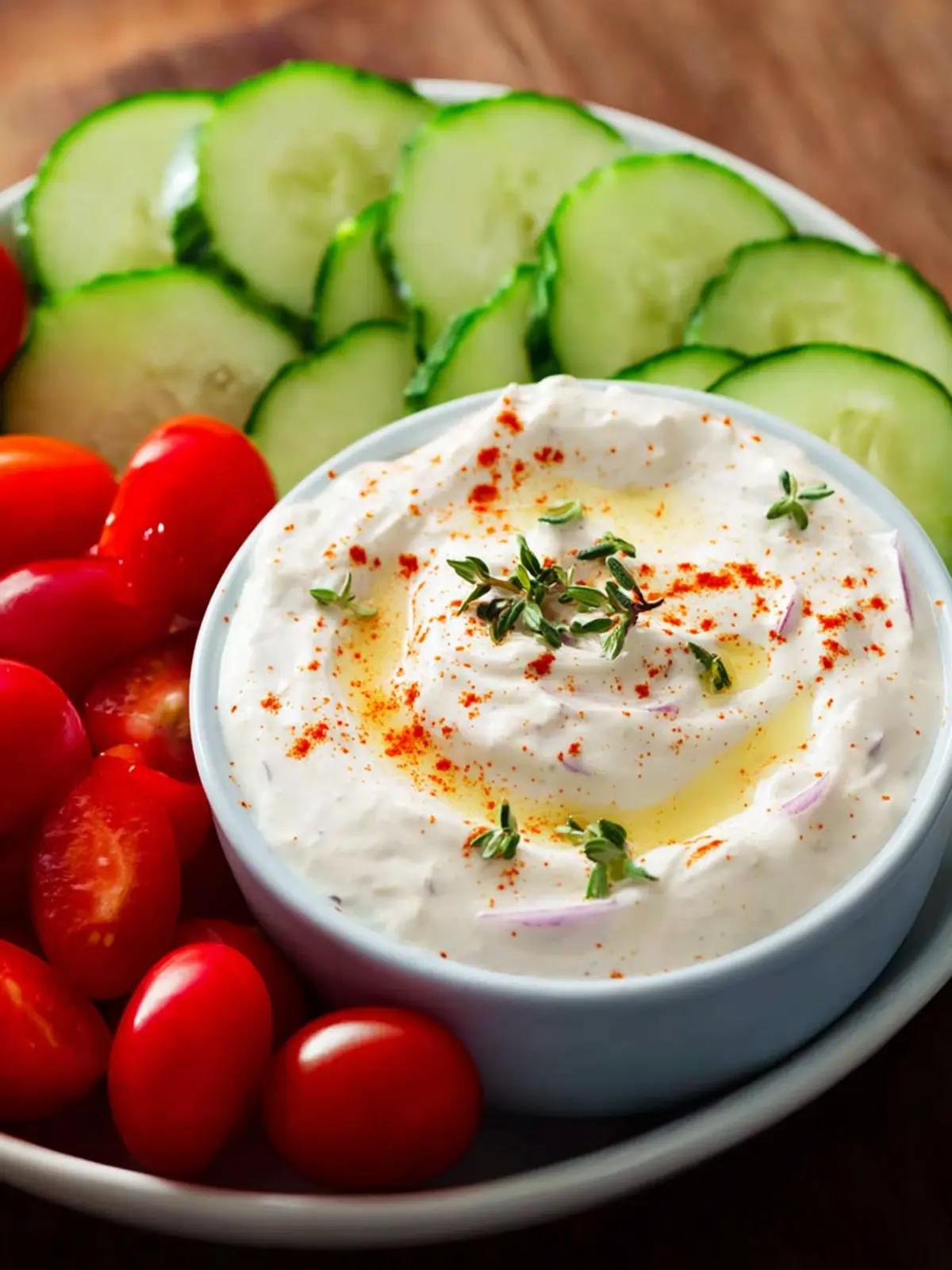 Greek Yogurt Vegetable Dip First Image