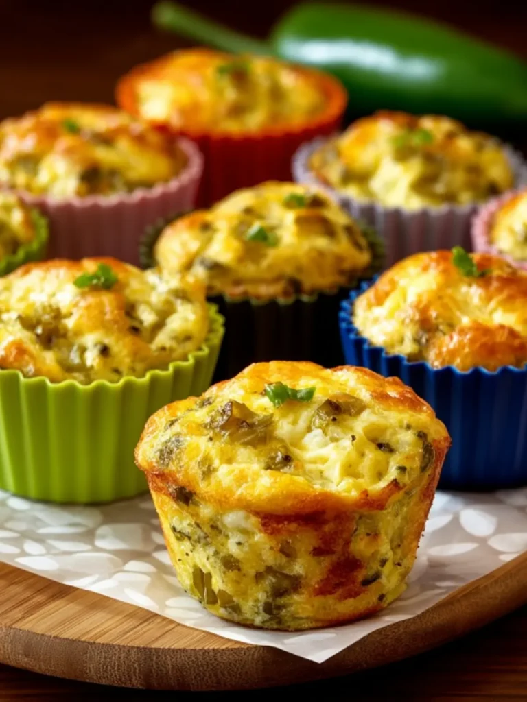 Green Chile and Cheese Egg Muffins First Image