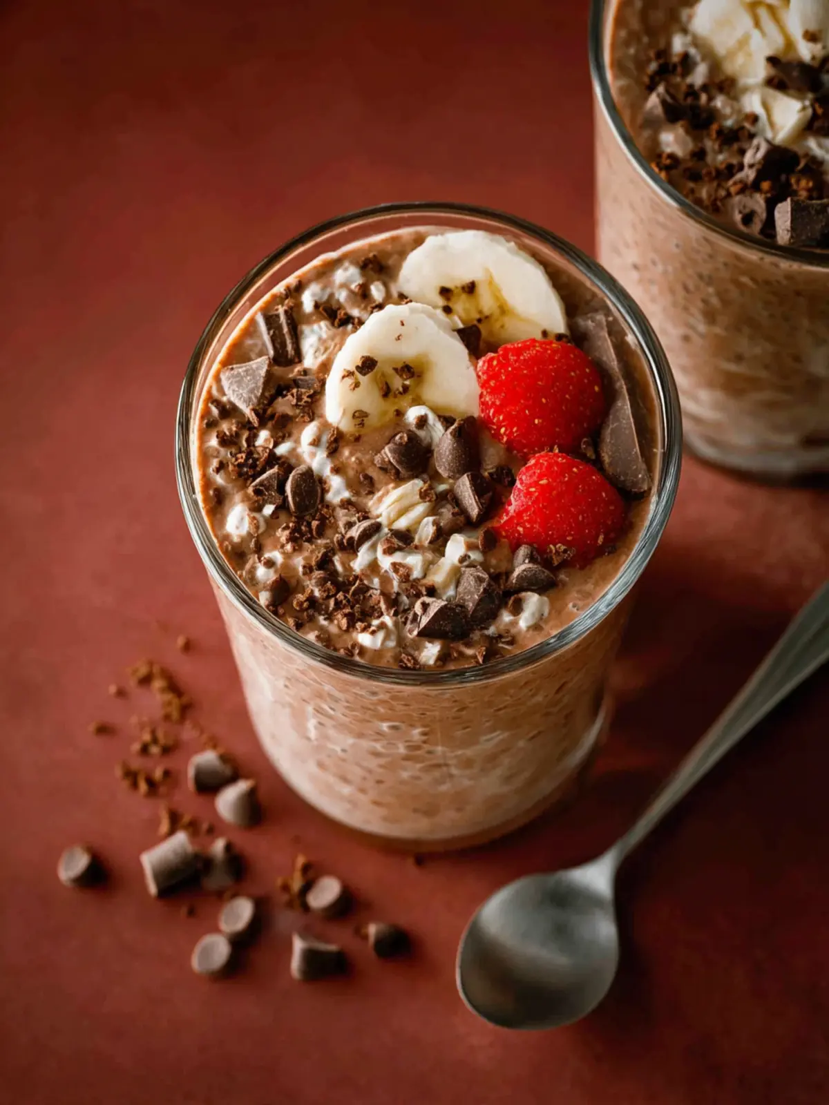Healthy Chocolate Overnight Oats First Image