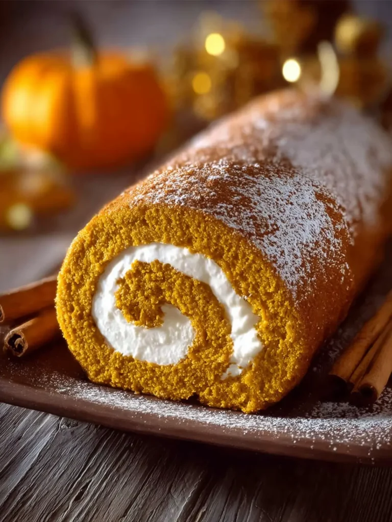 Homemade Amish Pumpkin Roll First Image