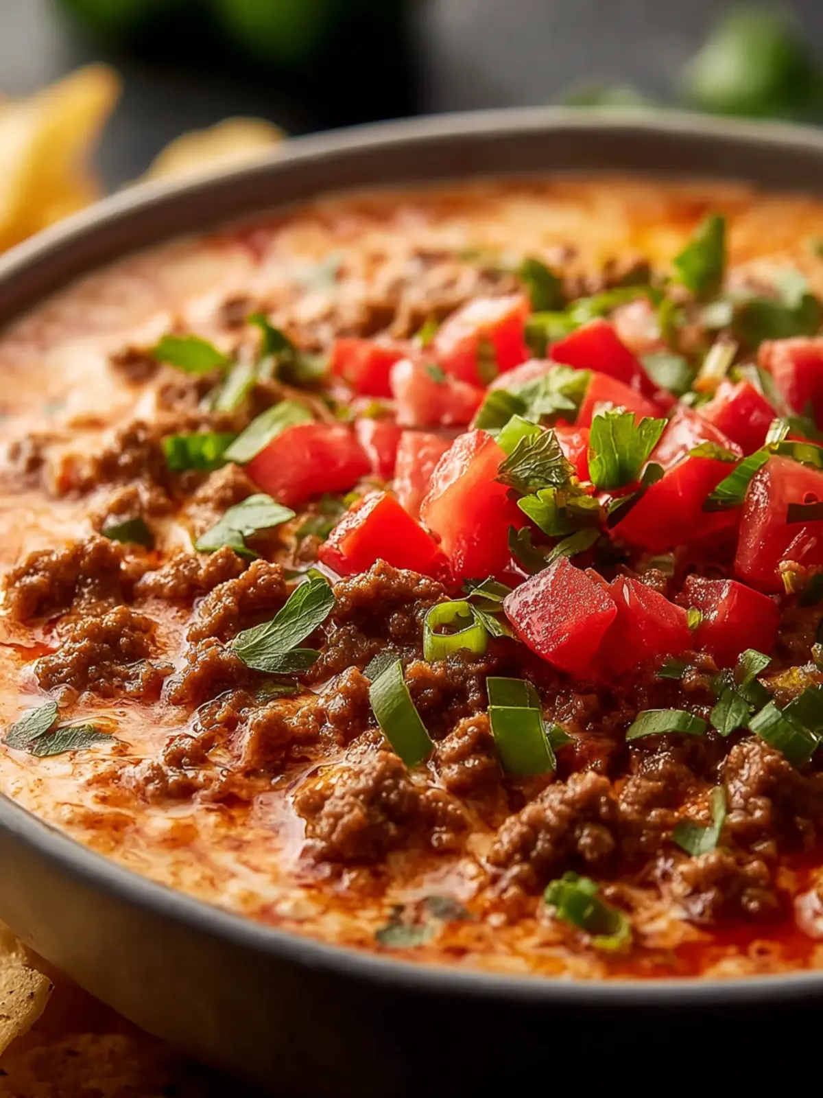 Mouthwatering Crockpot Rotel Dip With Ground Beef First Image