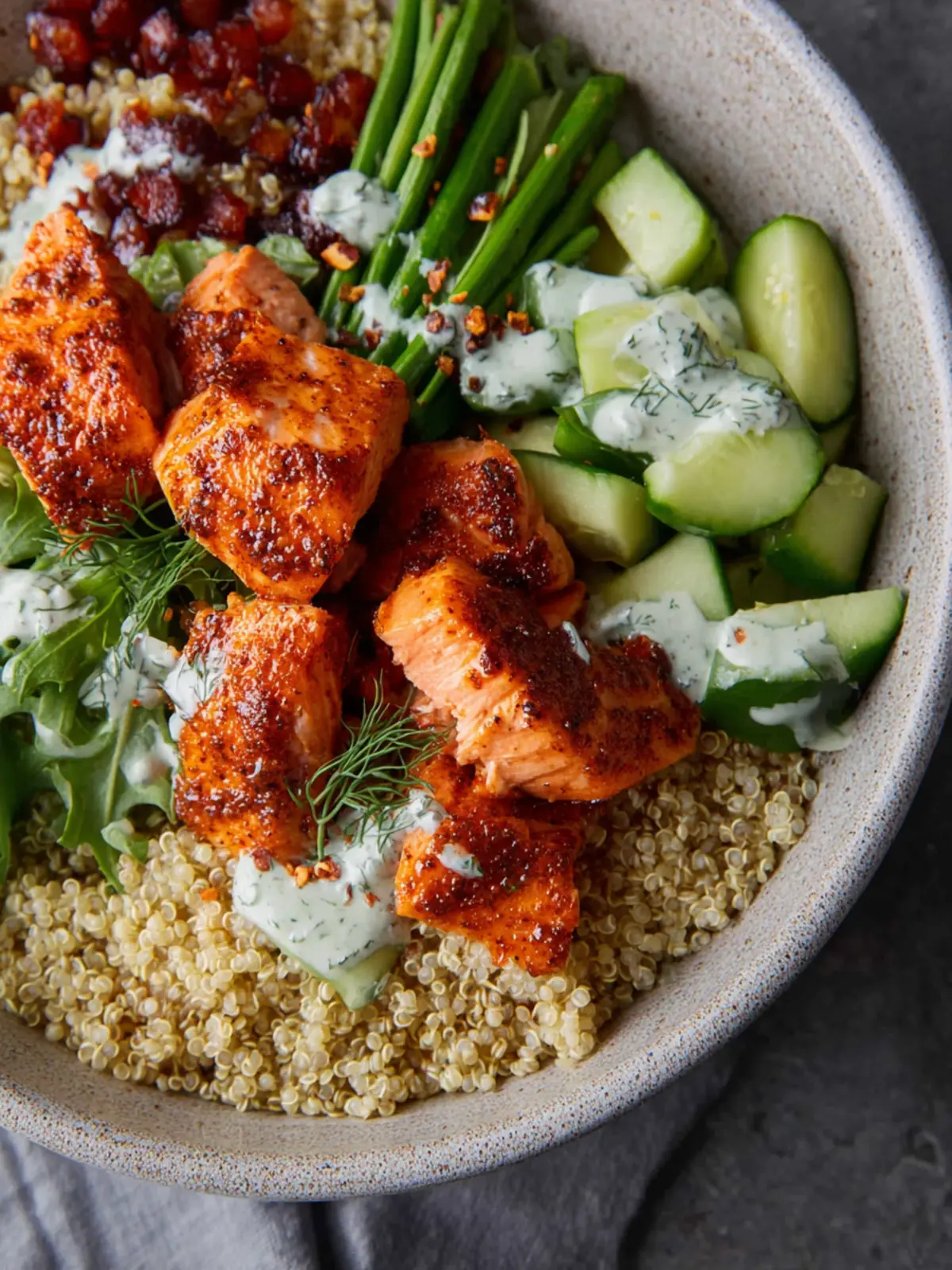 Salmon Quinoa Bowls First Image