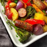Sheet Pan Sausage and Veggies First Image