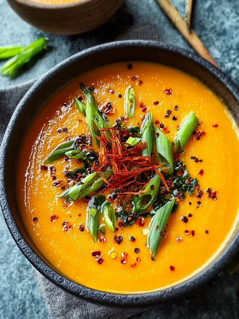 Spicy Miso Carrot Soup for a Cozy, Healthy Night In First Image