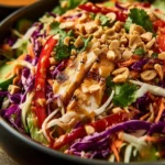 Thai Crunch Salad CPK Copycat (with peanut ginger sauce) First Image