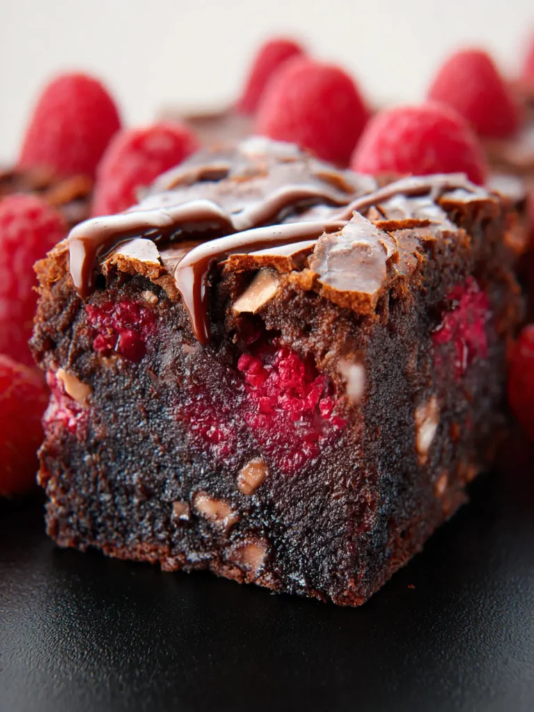 Raspberry Brownies First Image