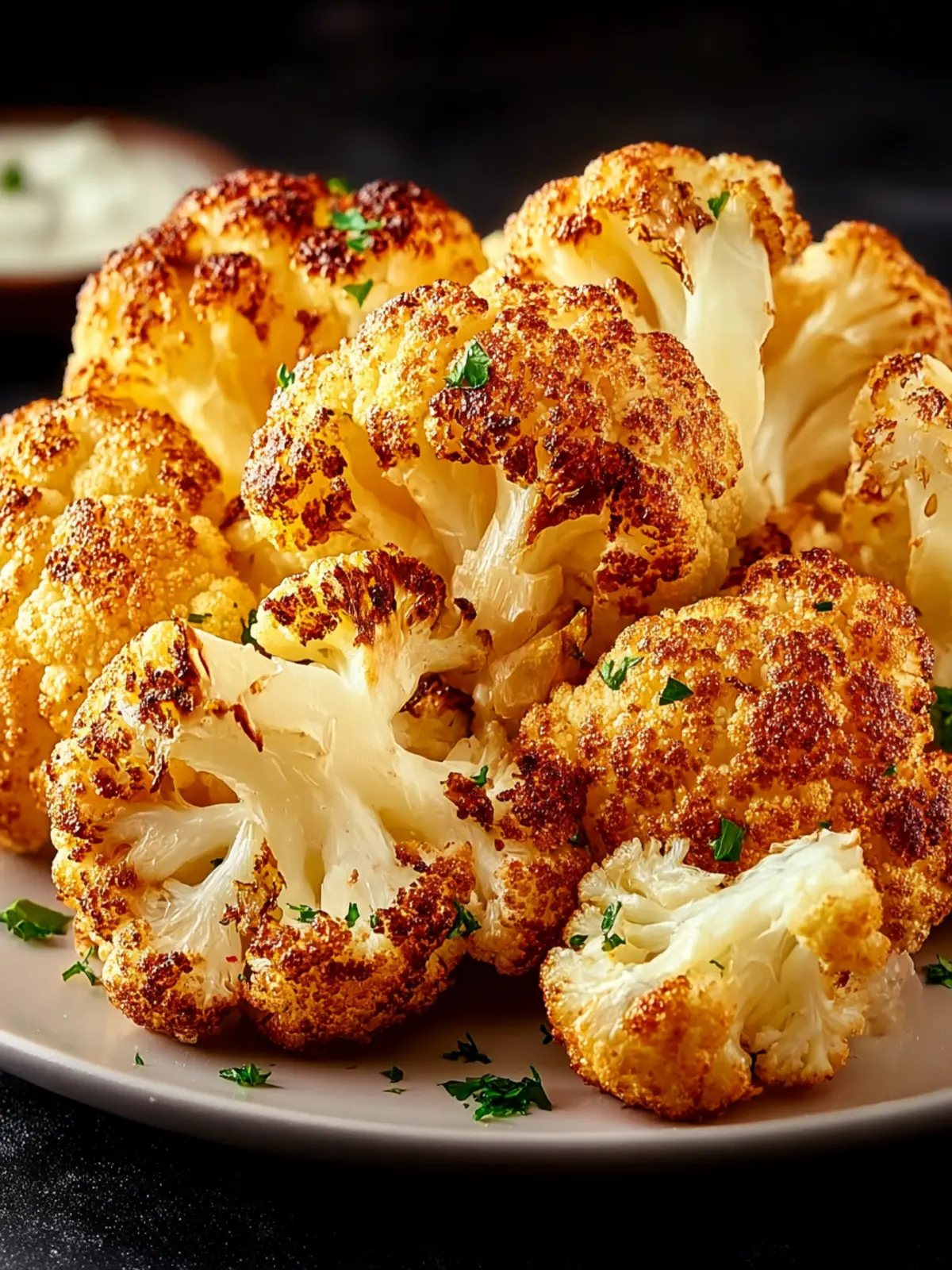Air Fryer Roasted Cauliflower First Image
