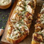 Blackened Chicken Alfredo Garlic Bread First Image