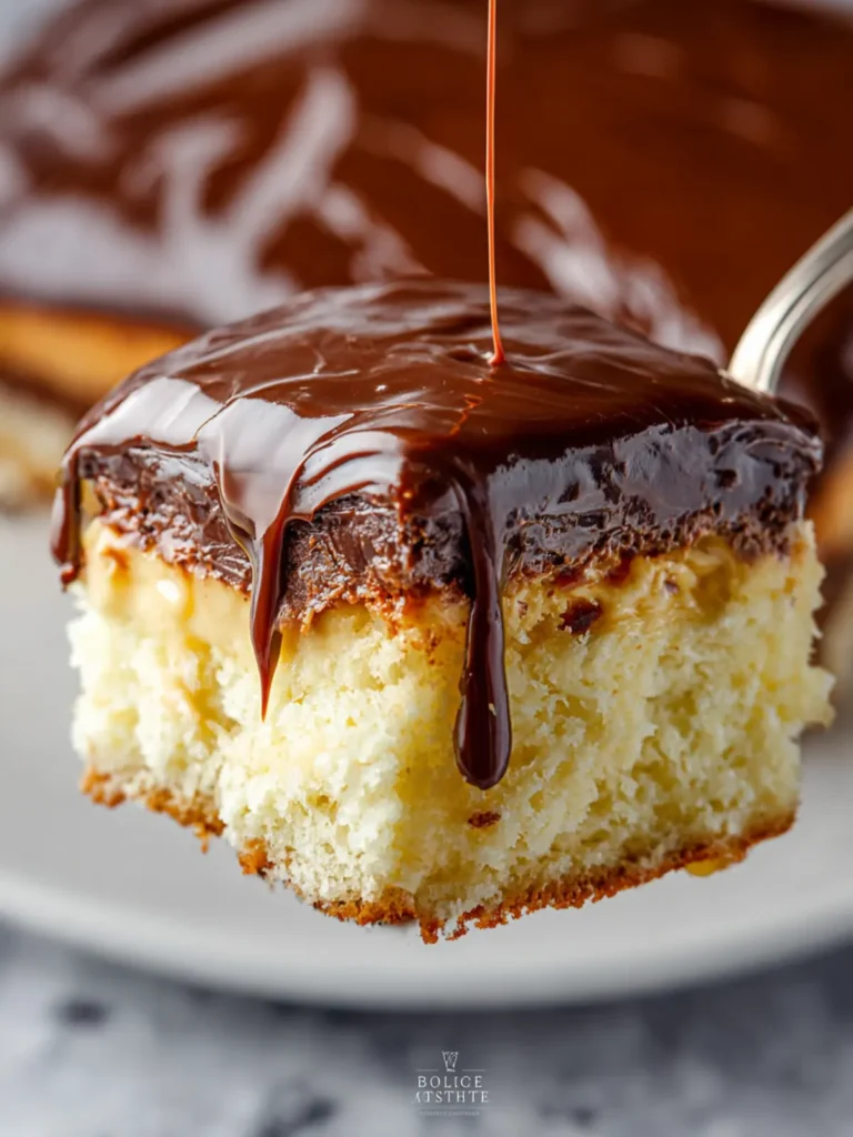Boston Cream Poke Cake First Image