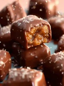 Chocolate Dipped Date Caramels First Image
