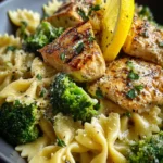 Cowboy Butter Lemon Bowtie Chicken with Broccoli First Image