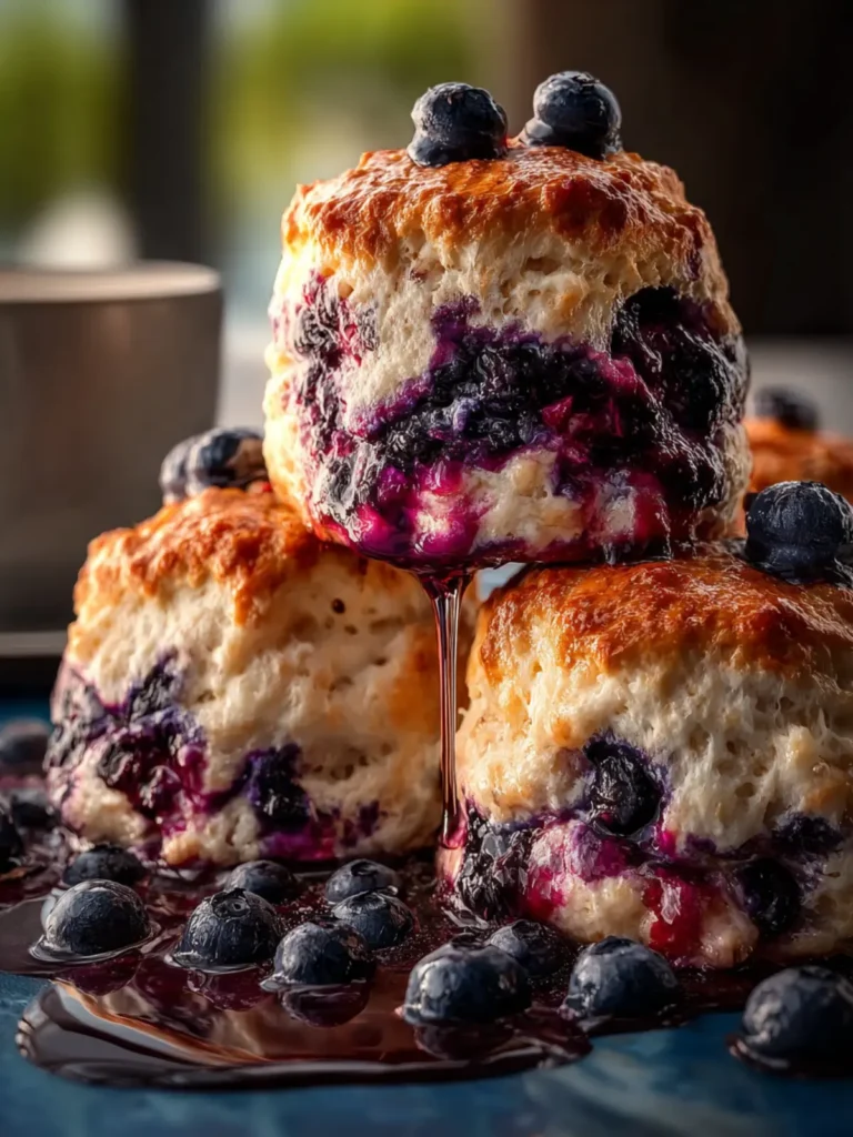 Delicious Blueberry Butter Swim Biscuits First Image