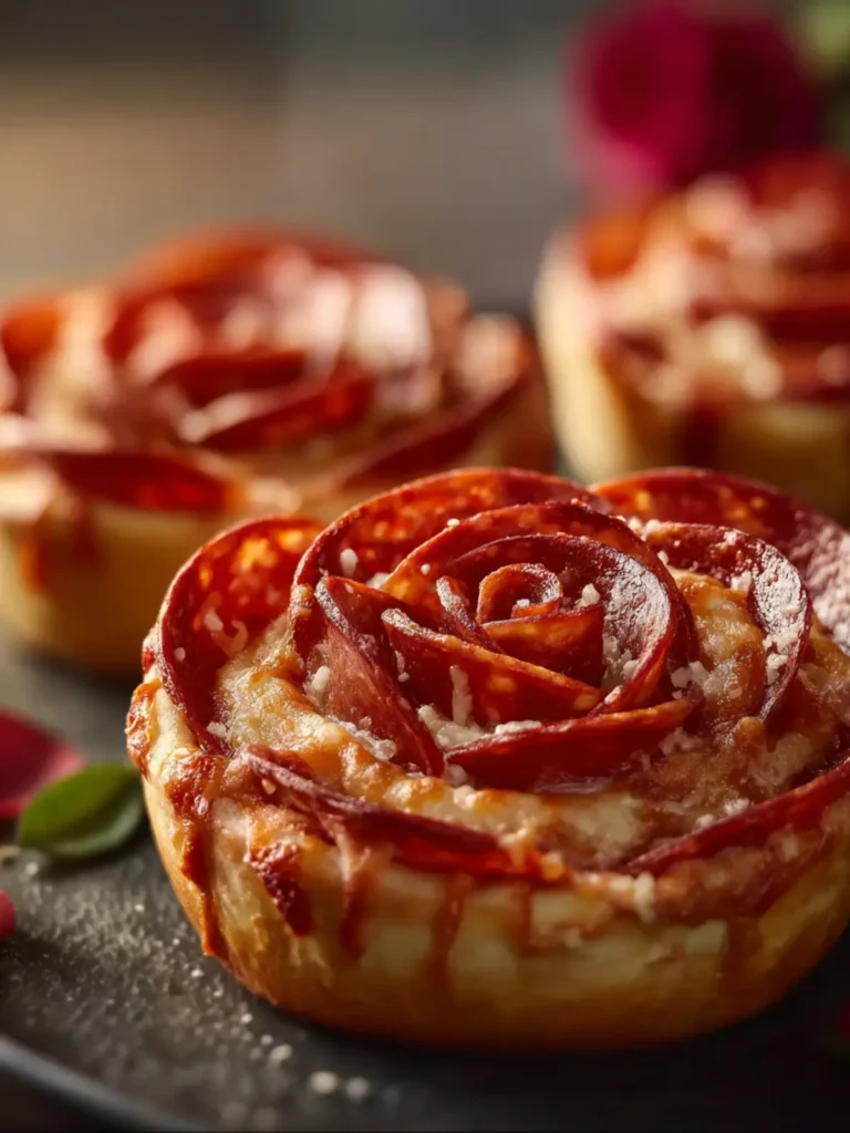 Easy Pizza Roses for Valentine’s Day First Image