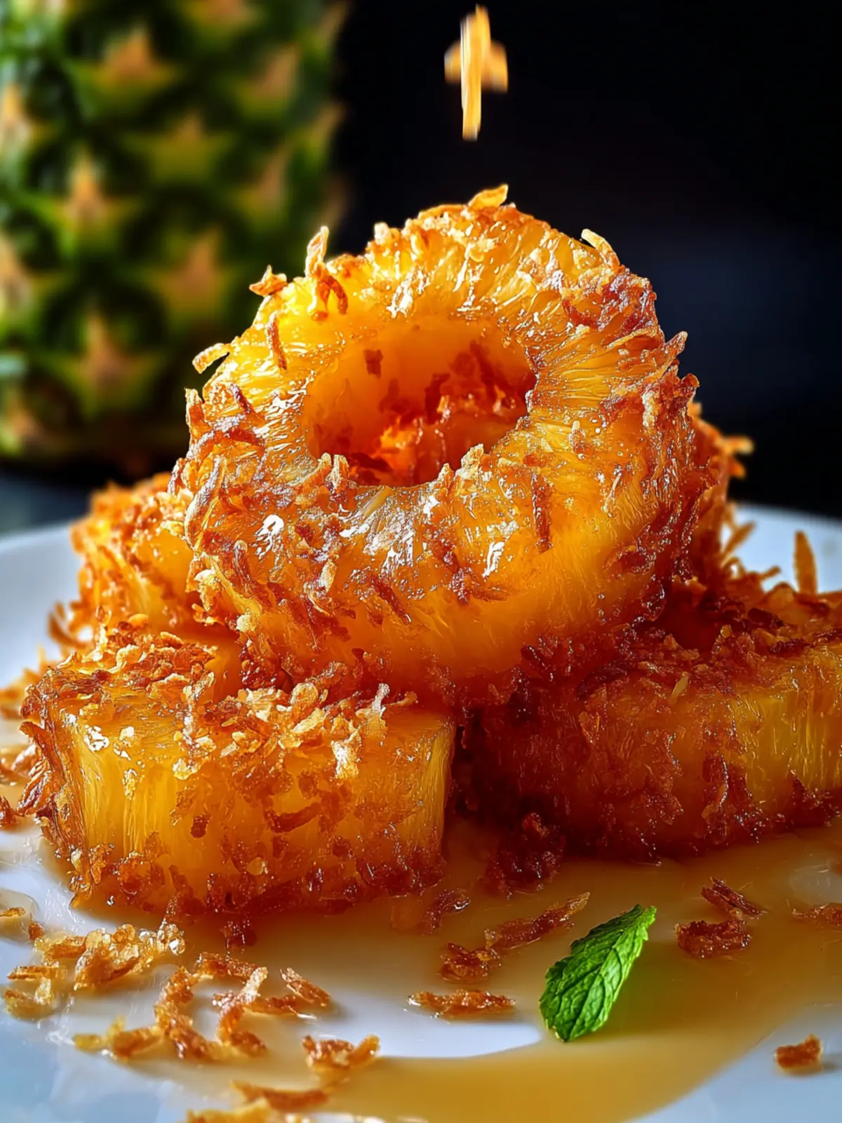 Fried Pineapple Recipe – Easy Caramelized Pineapple Dessert First Image