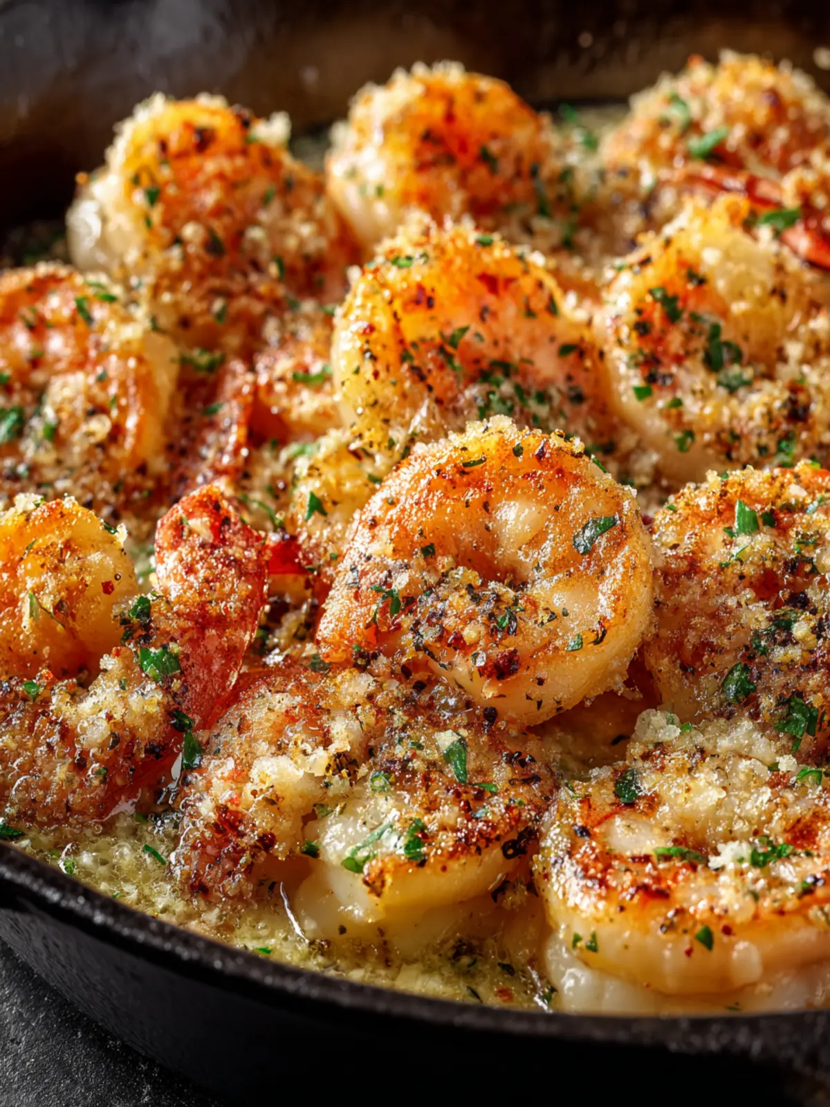 Garlic Parmesan Shrimp Skillet First Image