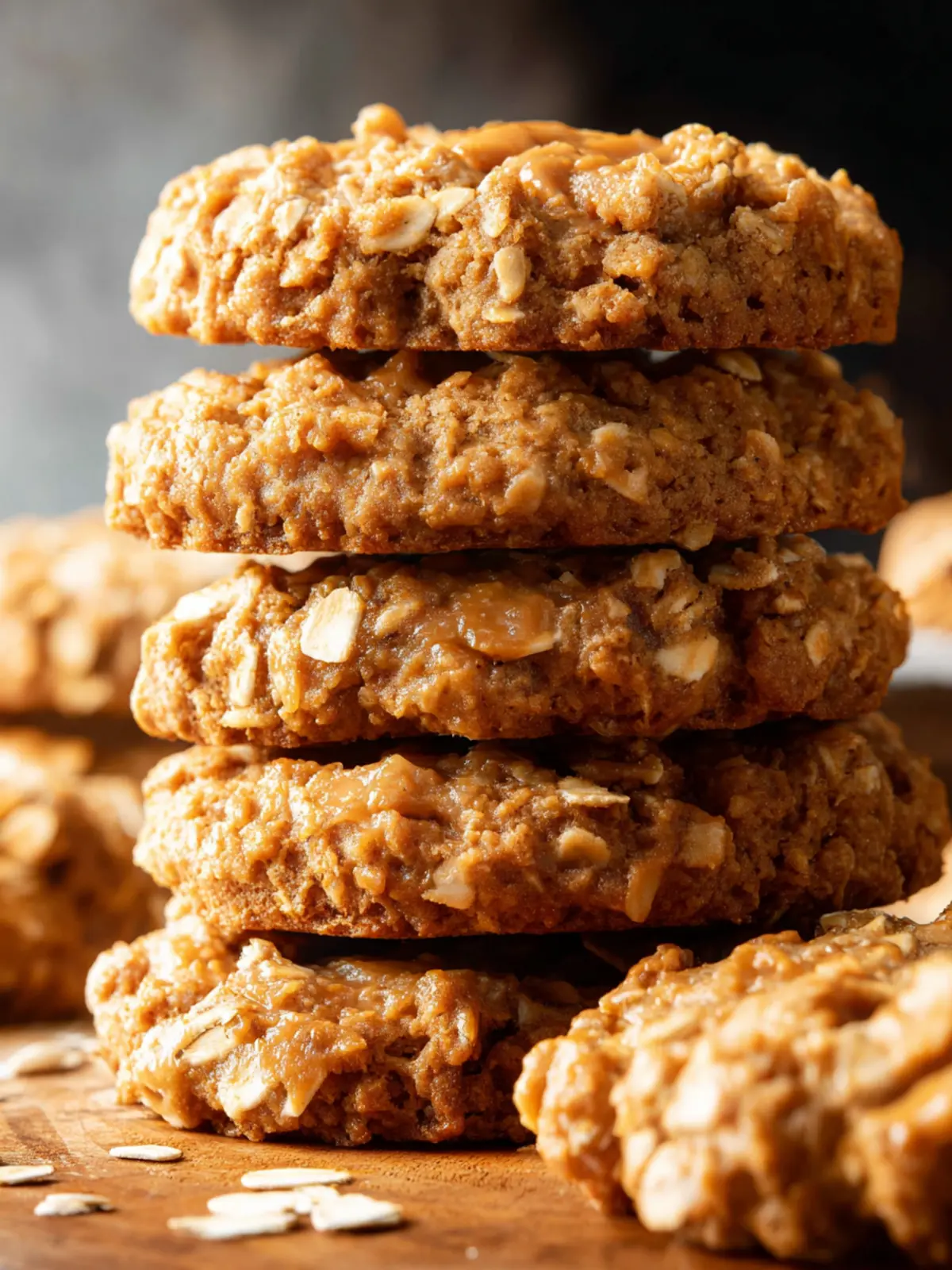 Healthy Peanut Butter Oatmeal Cookies First Image
