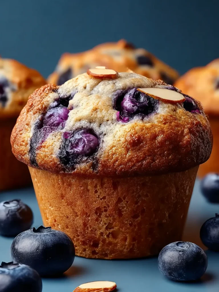 Hearty Blueberry Protein Muffins First Image