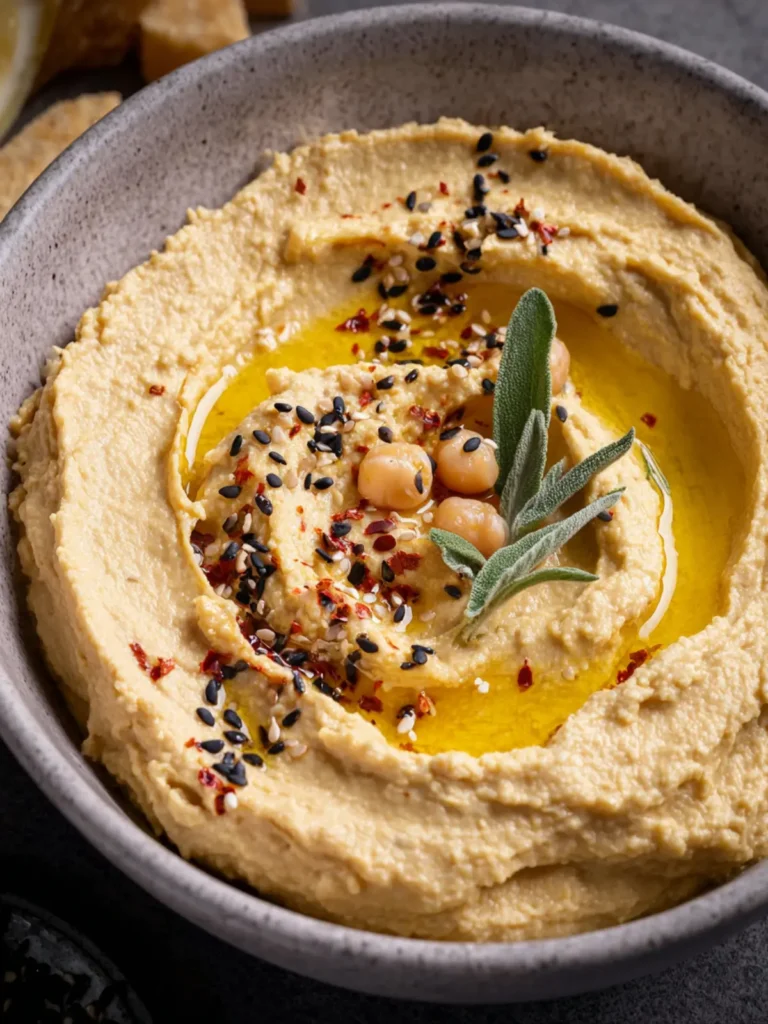 How to Make Creamy Homemade Hummus First Image
