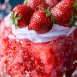 Indulge in Delicious Strawberry Jello Cake Bliss First Image