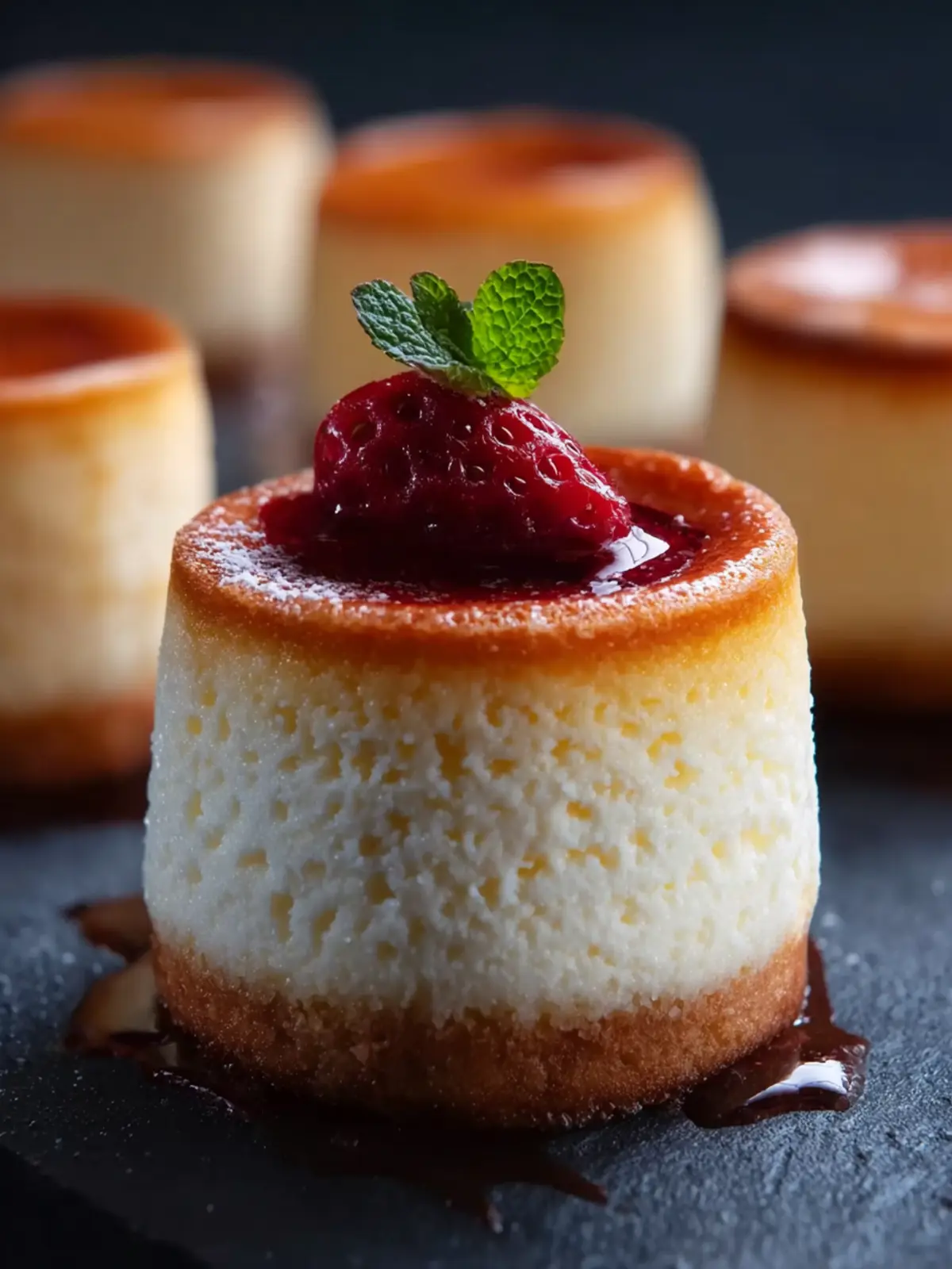 Mini Japanese Cheesecakes First Image