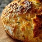 No-Knead Dill Gouda Artisan Bread First Image