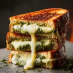 Sourdough Pesto Grilled Cheese First Image