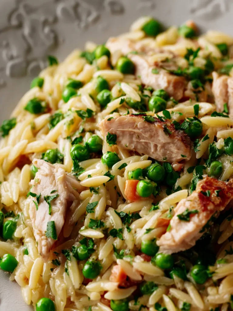 Chicken Orzo With Peas First Image