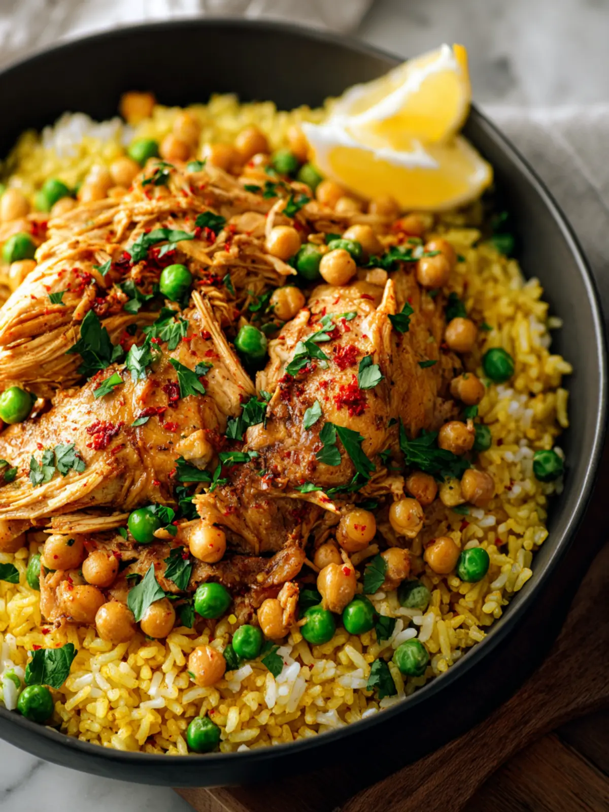 Chicken Peas And Rice Recipe First Image