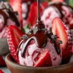 Indulge in Chocolate Strawberry Frozen Yogurt Bites First Image