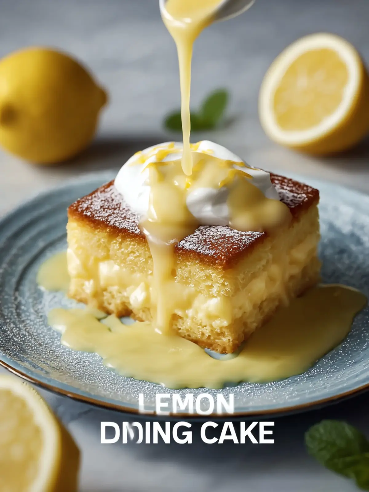 Lemon Pudding Cake Recipe First Image