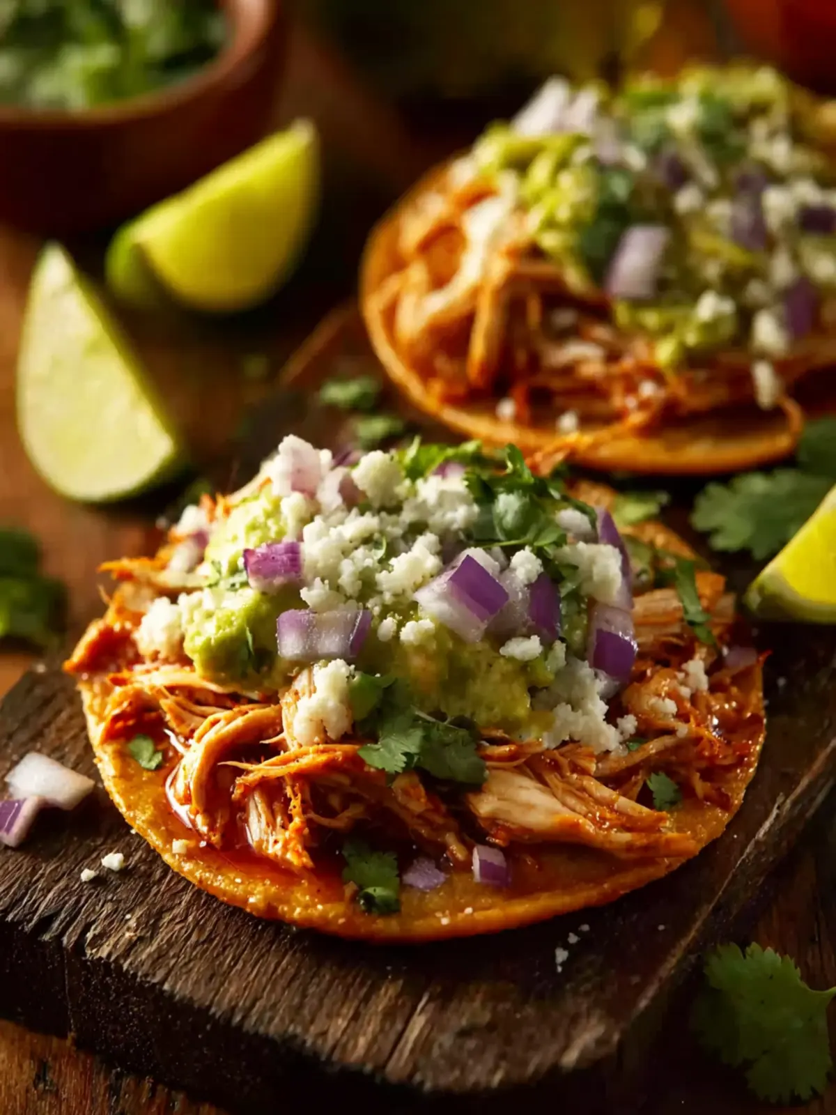 Mexican Rotisserie Chicken Tostadas First Image