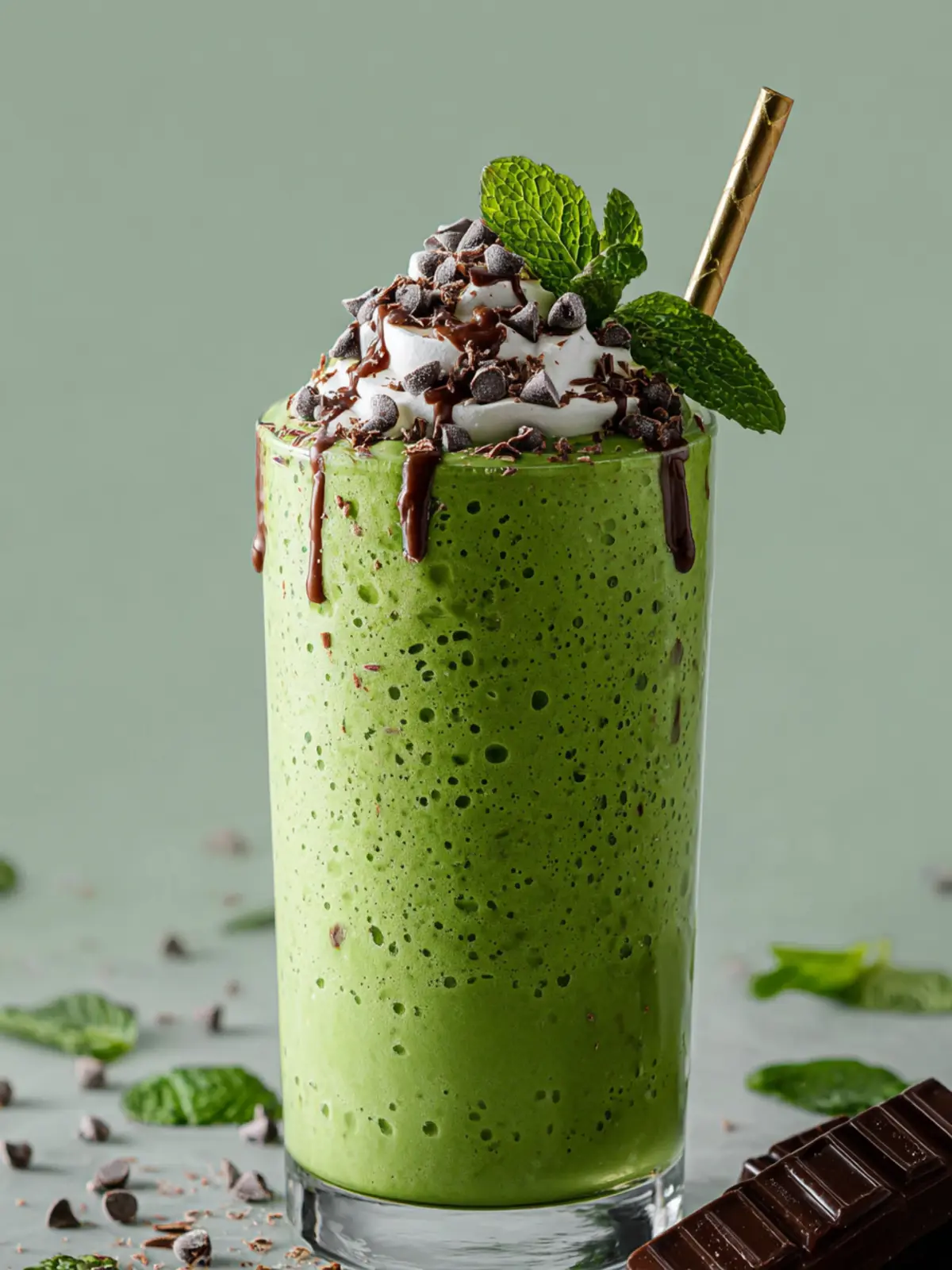 Mint Chocolate Chip Smoothie First Image