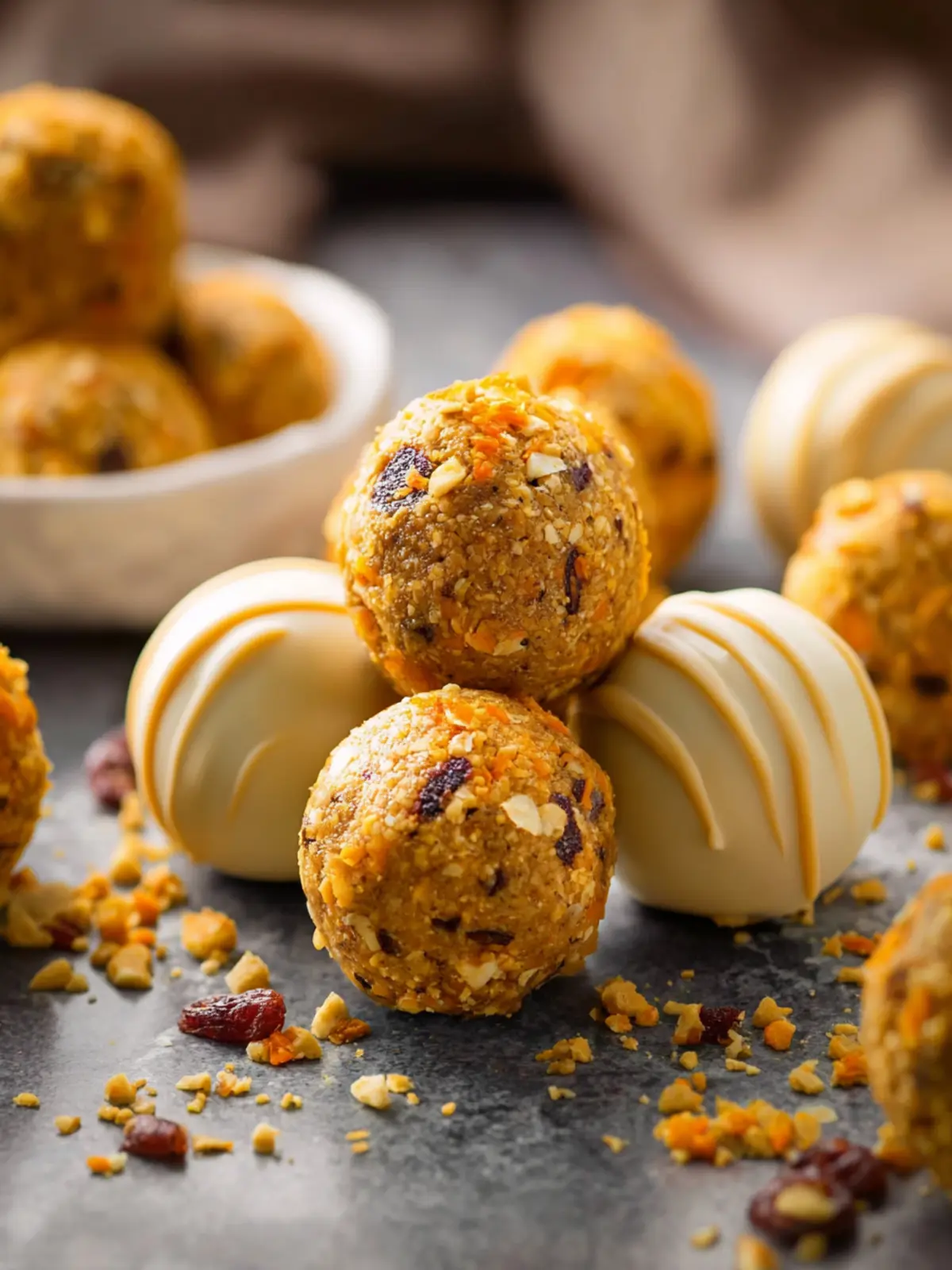 No-Bake Carrot Cake Protein Balls First Image
