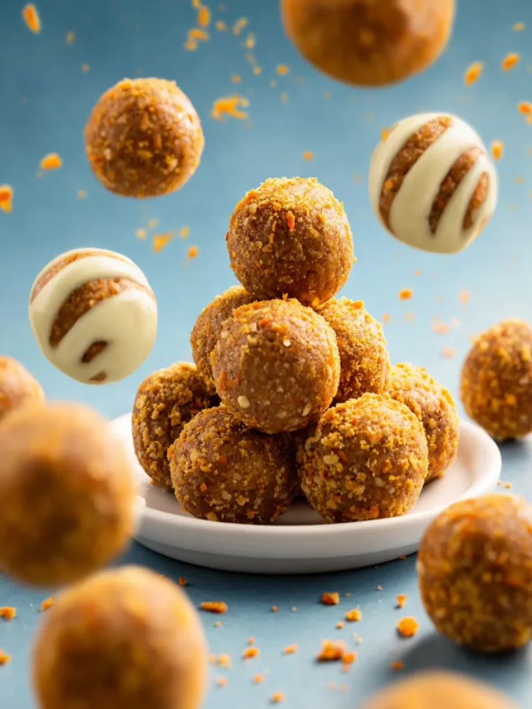 No-Bake Carrot Cake Protein Balls First Image