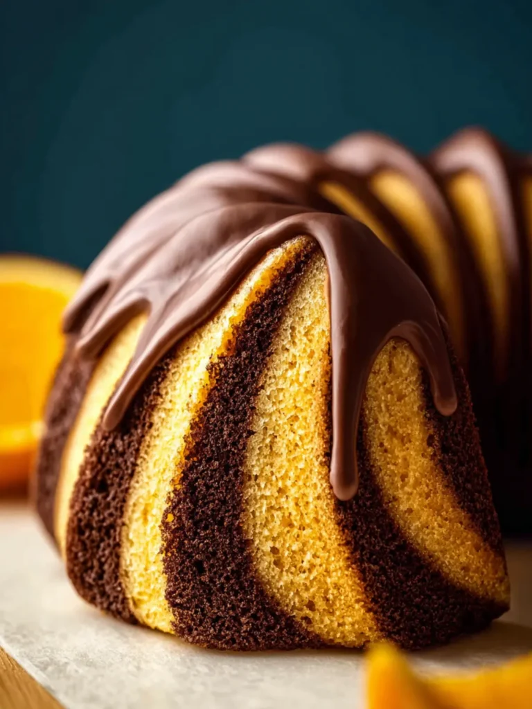 Orange Chocolate Bundt Cake (ganache glaze) First Image
