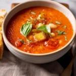 Tomato Basil Soup with White Beans First Image